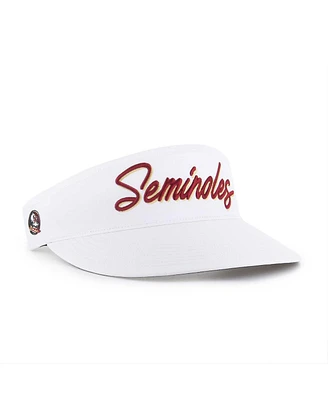 '47 Brand Men's White Florida State Seminoles Melbourne Brrr Adjustable Visor Hat