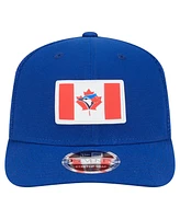 New Era Men's Royal Toronto Blue Jays Flag 9SEVENTY Coolera Stretch-Snap Hat
