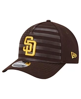 New Era Men's Brown San Diego Padres American Flag 9FORTY M-Crown A-Frame Adjustable Hat