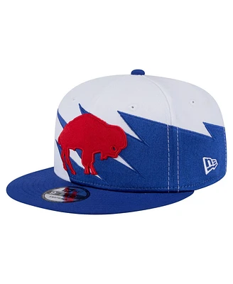 New Era Men's Royal Buffalo Bills Throwback Jagged 9FiFTY Snapback Hat
