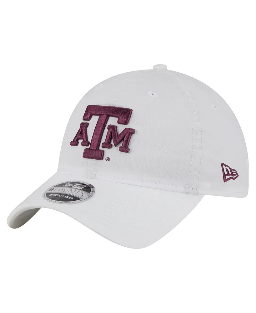 New Era Men's White Texas A M Aggies Active Ripstop 9TWENTY Adjustable Hat