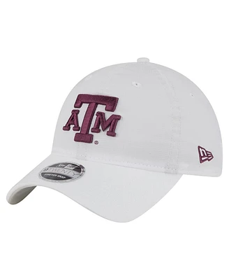 New Era Men's White Texas A M Aggies Active Ripstop 9TWENTY Adjustable Hat