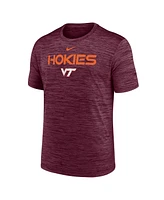 Nike Men's Maroon Virginia Tech Hokies Velocity Performance T-Shirt