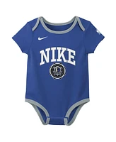 Nike Newborn 2-Pack Blue/Black Dallas Mavericks Just Do It Bodysuit Set