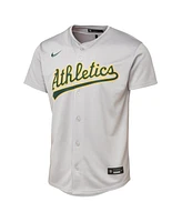Nike Big Boys and Girls Gray Athletics Road Limited Jersey