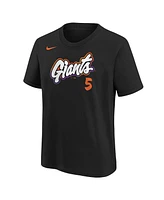 Nike Big Boys and Girls Mike Yastrzemski Black San Francisco Giants Fuse City Connect Name Number T-Shirt