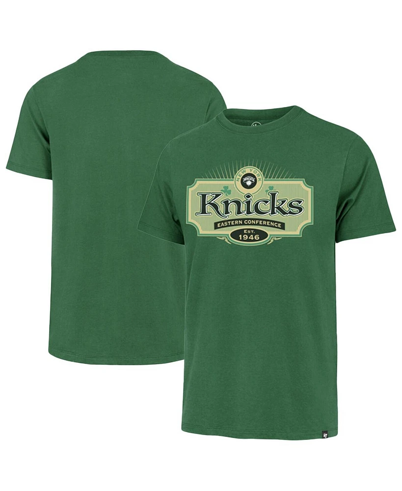 '47 Brand Men's Green New York Knicks Lucky Team Franklin T-Shirt