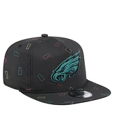 New Era Men's Black Philadelphia Eagles Gummy Golfer Snapback Hat