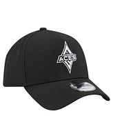 New Era Men's Black Las Vegas Aces Core Logo A-Frame 9FORTY Adjustable Hat