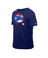 New Era Men's Navy York Yankees Puerto Rican Flag Logo T-Shirt