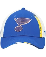 Fanatics Men's Royal St. Louis Blues Authentic Pro Draft Adjustable Trucker Hat