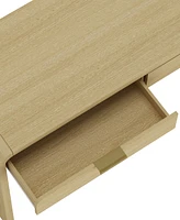 Manhattan Comfort 54" Medium Density Fiberboard Grace Modern 2-Drawer Home Office Desk