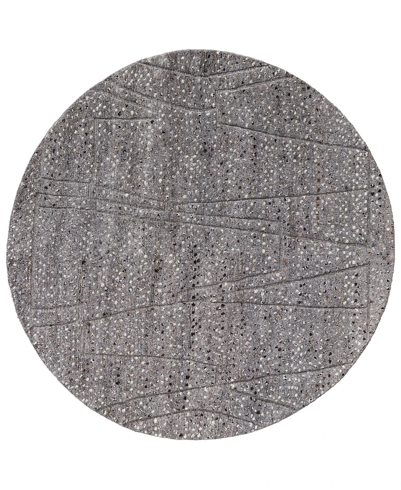 Feizy Dering T6042 8'x8' Round Area Rug
