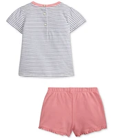 Polo Ralph Lauren Baby Girls Jersey Tee & Mesh Short Set