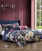 Bebejan Renaissance Bedding 100% Cotton Sateen 5 Piece Queen Size Reversible Comforter Set