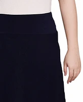 Ny Collection Petite Wide Yoked Maxi Skirt