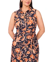 Msk Plus Sleeveless Jersey Midi Dress