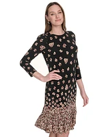 Tommy Hilfiger Petites Jersey Printed Shift Dress