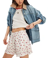 Free People Women's Cambridge Printed Pull-On Shorts
