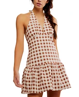 Free People Women's Cecil Sleeveless Halter Mini Dress