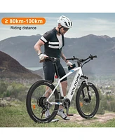 Goldoro Electric Bike 26" X7 Aluminum Alloy Mountain Bike, 350W/36V, Max 17.4 Mph