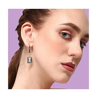 Sohi Women's Gold Sleek Drop Earrings