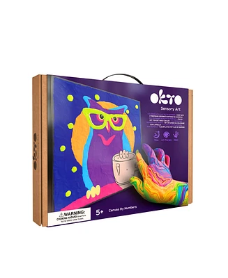 Okto Clay-by-Numbers Kit – “Owl” (11.4” x 11.4”)