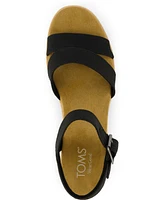 Toms Women's Louisa Open Toe Wedge Sandals