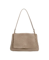 Melie Bianco Natalia Woven Large Shoulder Bag