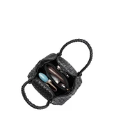 Melie Bianco Anahi Woven Medium Top Handle Bag