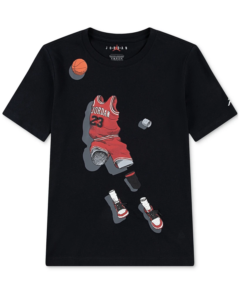 Jordan Big Boys Ghost Man Graphic T-Shirt