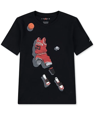 Jordan Big Boys Ghost Man Graphic T-Shirt