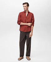 Mango Men's Linen-Blend Shirt