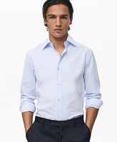 Mango Men's Cotton Slim-Fit Shirt