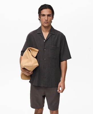 Mango Men's Creased-Effect Shirt