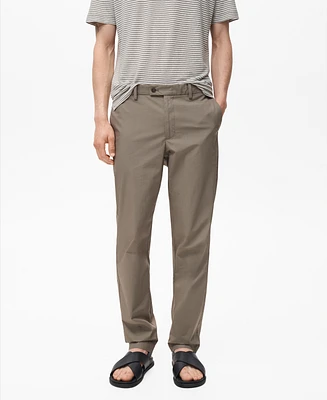 Mango Men's Slim-Fit Cotton Pants