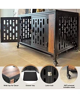 Secure and Spacious Indoor Dog Cage for Rest, Safety, and Training