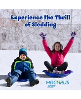 Plexalife Spiral Snow Sled with Comfortable Handles - Large Saucer Winter Snow Sled with Handles for Kids and Adults