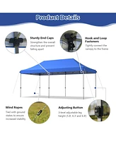 10 x 20 Feet Adjustable Folding Heavy Duty Sun Shelter with Carrying Bag