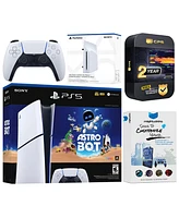 Sony PlayStation 5 Astro Bot Slim Digital Bundle with Disc Drive, MightySkins Voucher