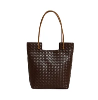 Women's The Weave Tote Bag - Mocha Brown