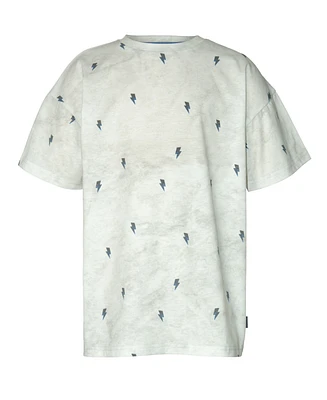 Univibe Big Boys Edward Lightning Bolt Printed Short Sleeve T-Shirt