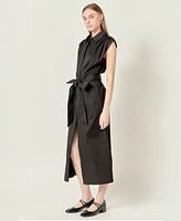 English Factory Women's Cotton Collared Button Dress