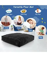 57 x Inch Crash Pad Sensory Mat with Foam Blocks and Washable Velvet Cover