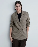 Mango Women's Double-Breasted Jacket