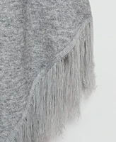 Mango Women's Fringed Ends Knitted Shawl
