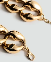 Mango Women's Rhinestone Links Pendant Collar Necklace