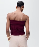 Mango Women's Knot Detail Bandeau Top