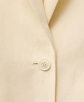 Mango Women's Linen-Blend Suit Jacket
