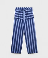 Mango Women's Two-Tone Striped Lyocell Woven Pants